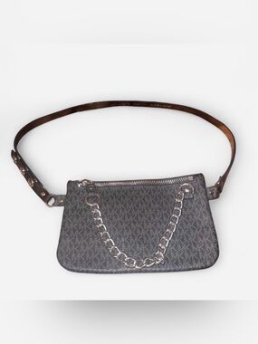Michael Kors Belt Bag with Silver Chain Accent